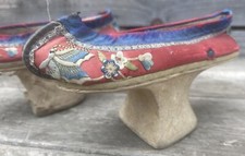 Mandchoue Chaussure Ancien Chine Chinois China Talon Collection 18ème Vêtement