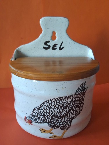 Ancien gros pot sel - pot, mural
