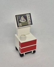 MEUBLE ROUGE SUR ROULETTES ECHOGRAPHIE HOPITAL 4404...
