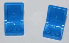 2 x Lego Blue Minifig Utensil Seat ref 4079 set 7937 1592 1490 7034 6348 3408 ..
