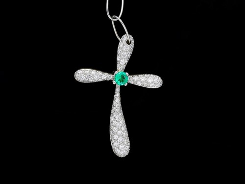 Collier pendentif croix 75 - pendentif, 1,75