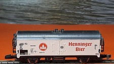 Z - MÄRKLIN MINI-CLUB 8600 - WAGON COUVERT RÉFRIGÉRÉ TRANSPORT BIÈRE "HENNINGER"