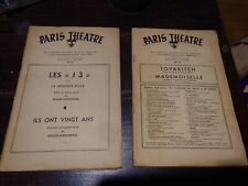 Revue Paris Théâtre - revue