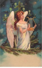 MIKIBP5-045- UN ANGE + INSTRUMENT HARPE