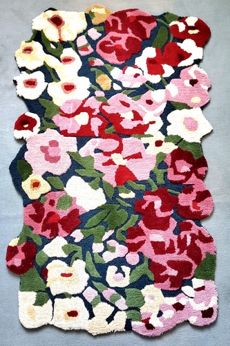 Tapis floral multicolore - , en