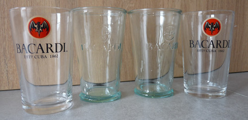 Verres bacardi 2 modeles - bacardi,
