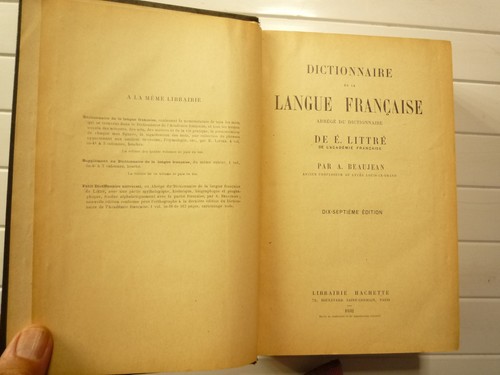 Dictionnaire langue - dictionnaire, la