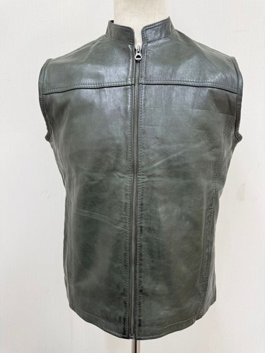 Gilet cuir mouton souple - cuir,
