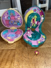 Lot 2 Vintage 1995 Bluebird Polly Pocket Splash 'n Slide Water Park Et Nurserie