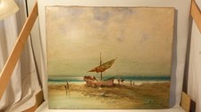 grand tableau ancien peinture huile signature a dechifre siterman ?