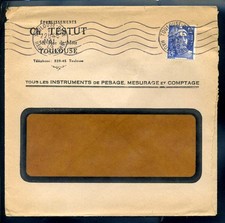 Marcophilie - Pub -  étab ch.testut à toulouse  17-05-1949 n°-3572