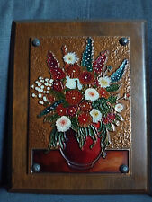tableau pot de fleur en cuivre