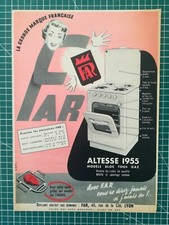 102 PUBLICITE ANCIENNE 1950 34x25cm cuisinière Far Altesse 1955