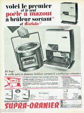 PUBLICITE ADVERTISING 115  1966  SUPRA-ORANIER  poele à mazout