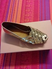 Chaussures plates Dorées