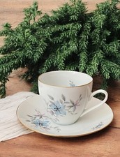 Lot 4 tasses et sous-tasses Porcelaine de Bohême