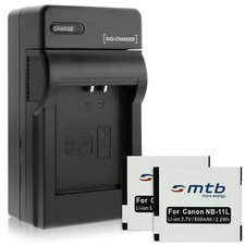 2x Batteries NB-11L + Chargeur
