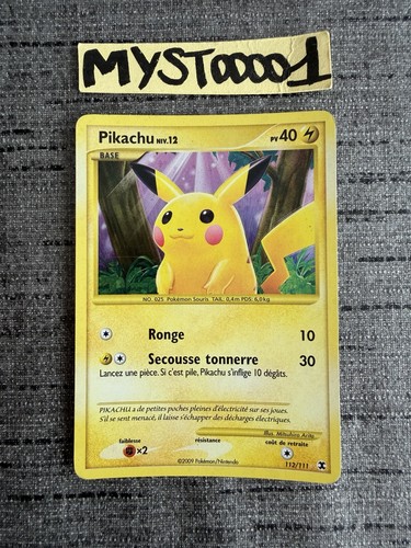 Carte pokémon pikachu 112 - pikachu, 112/111