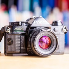 Rare Canon AE-1 Program Noir + 50mm f/1.8 FD + Pile AE1 Black !! Super Offre !!