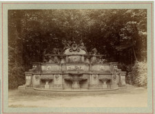France, Versaille, le parc vintage albumen print Tirage albuminé  15x20  C