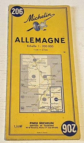Carte michelin 206 - carte,
