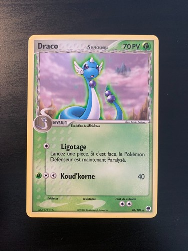 Carte pokémon draco 28 - carte,