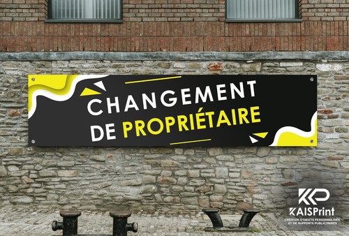Bache banderole changement - bache,