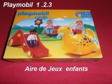 PLAYMOBIL 1 2 3  - 6748  -  AIRE de JEUX  Enfants