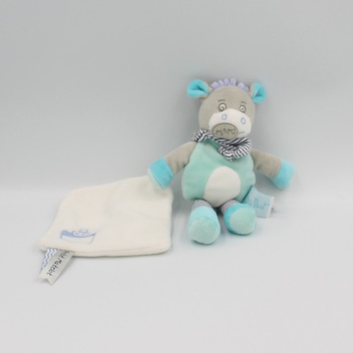 Doudou ane gris bleu picotin - gris,