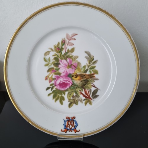 Assiette porcelaine peinte - porcelaine,