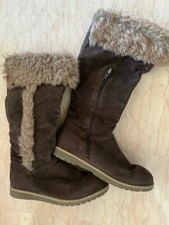 CREEKS: TRÈS BELLES BOTTES FOURRÉES NUBUCK MARRON POINTURE 36, COMME NEUVES