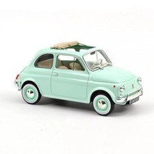 * FIAT 500 L 1968 Voiture bleu cadeau de naissance blue car - 1/18 NOREV 187777