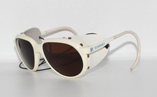 500$ Vuarnet 027 Glacier Sunglasses White Cable Hook PX5000 Mineral Brown Lens