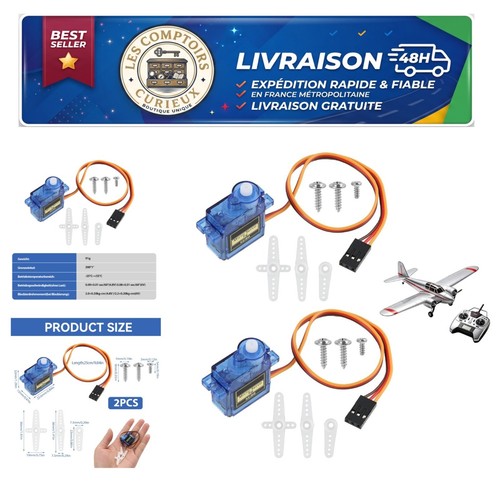 Micro servo moteur sg90 - 2x,