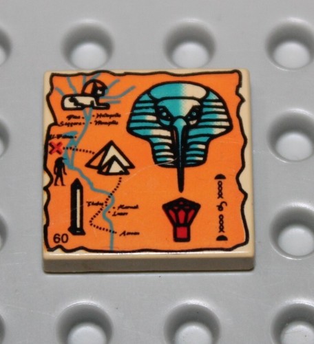 Lego egypte tan tile - tan, with