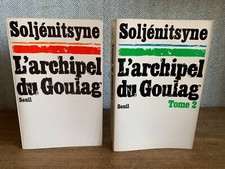 L'archipel du goulag Tome 1 et 2  SOLJENITSYNE Seuil 1974 très bon état