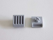 PLAYMOBIL (4107) SYSTEMx - Lot de 2  Clips Gris Lumières 3186 3353 3886