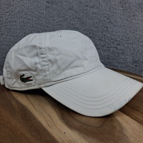 Lacoste white strapback hat - lacoste,