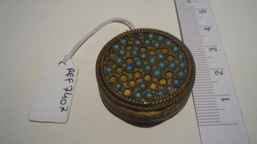 Boite pilules ancienne en - a,
