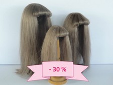 -30% PROMO - PERRUQUE POUR POUPEE T13 (40.5 cm) 100% cheveux naturels G. BRAVOT