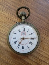 Système Roskopf Montre à Gousset Ancienne Double Chiffres À Restaurer P2554