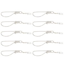 10 Pcs Boucle De Poisson En Acier Inoxydable Accessoires Pêche Vitesses