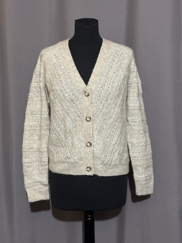 Sézane cardigan femme beige