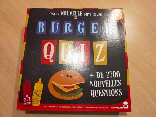 Jeu burger quiz - burger, quizz
