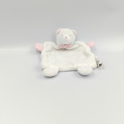 Doudou plat ours blanc - , vichy
