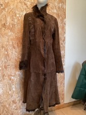 Manteau En Cuir Et Fourrure