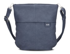 zwei sac à épaule bandoulière Mademoiselle.M M90 S Nubuk-Blue