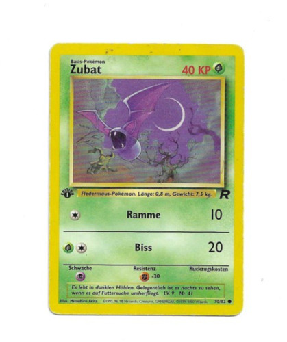 Carte pokemon zubat 40kp - carte,