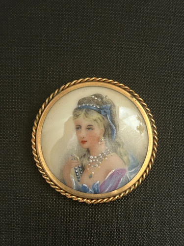 Broche antique portrait - broche,