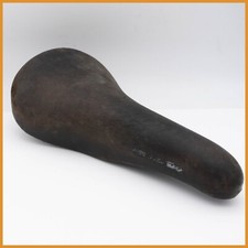 SELLE ITALIA TURBO VINTAGE VÉLO DE ROUTE SELLE VÉLO CUIR MARRON années 80 ann...